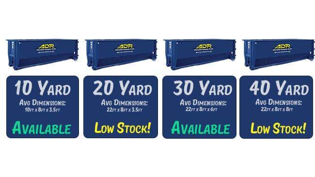 savannah-dumpster-rental-sizes