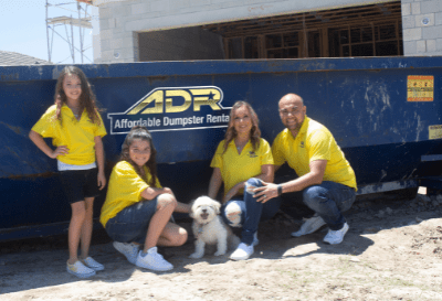 affordable-dumpster-rental-family-dog