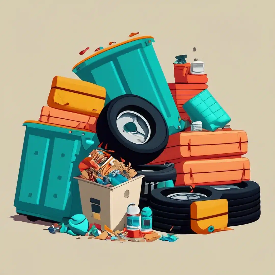 stack of waste